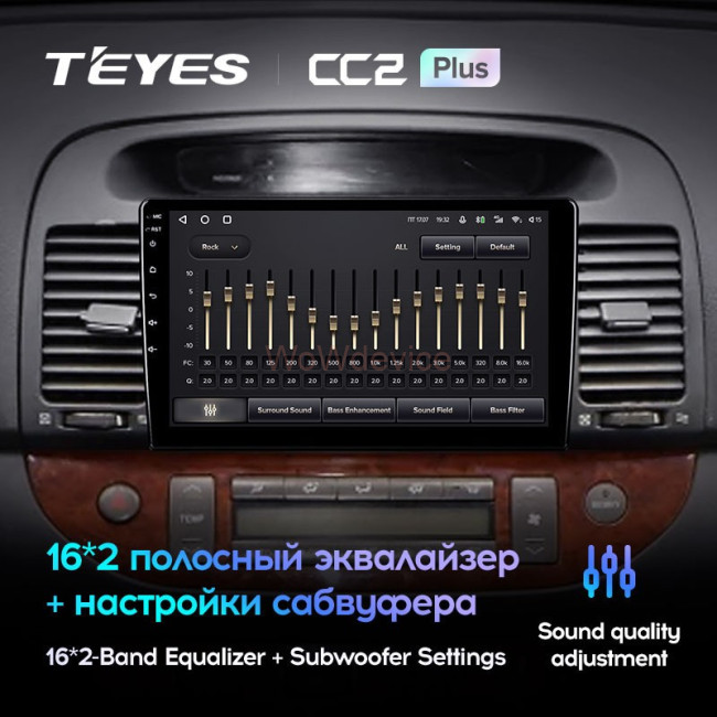 Штатная магнитола Teyes CC2 Plus 6/128 Toyota Camry 5 XV 30 (2001-2006) Тип-A