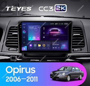 Штатная магнитола Teyes CC3 2K 360 6/128 Kia Opirus GH (2006-2011)