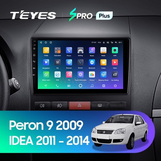 Штатная магнитола Teyes SPRO Plus 6/128 Fiat Peron 9 2009 Idea (2011-2014)