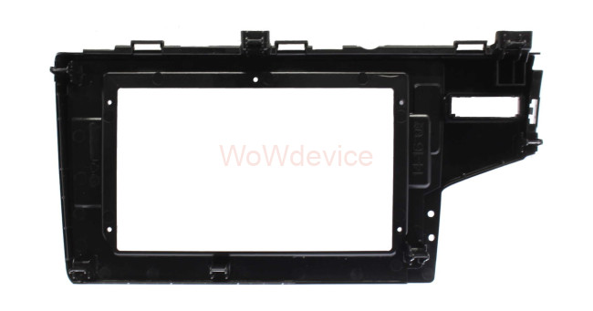 Рамка магнитолы 10.2" (цв.Глянцевый Черный) для HONDA Fit, Jazz 2013-2020 Левый руль / без SRS