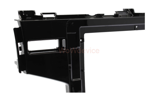 Рамка магнитолы 10.2" (цв.Глянцевый Черный) для HONDA Fit, Jazz 2013-2020 Левый руль / без SRS