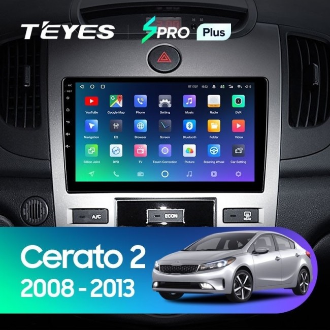 Штатная магнитола Teyes SPRO Plus 3/32 Kia Cerato 2 TD (2008-2013) F2