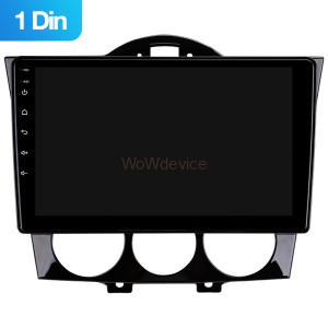 Рамка магнитолы 9.0" (цв.Глянцевый Черный) для MAZDA RX-8 2003-2008