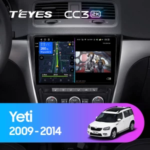 Штатная магнитола Teyes CC3 2K 3/32 Skoda Yeti 5L (2009-2014)