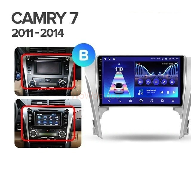 Штатная магнитола Teyes CC2 Plus 6/128 Toyota Camry 7 XV 50 55 (2011-2014) Тип-A