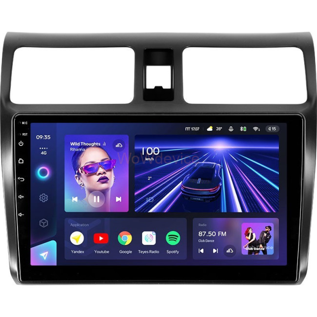 Штатная магнитола Teyes CC3 360 6/128 Suzuki Swift 3 (2003-2010)