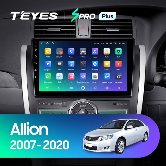 Штатная магнитола Teyes SPRO Plus 6/128 Toyota Allion T260 (2007-2020) Правый руль