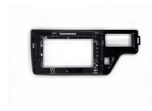 Рамка магнитолы 10.2" (цв.Глянцевый Черный) для HONDA Fit, Jazz 2013-2020 Правый руль / c SRS