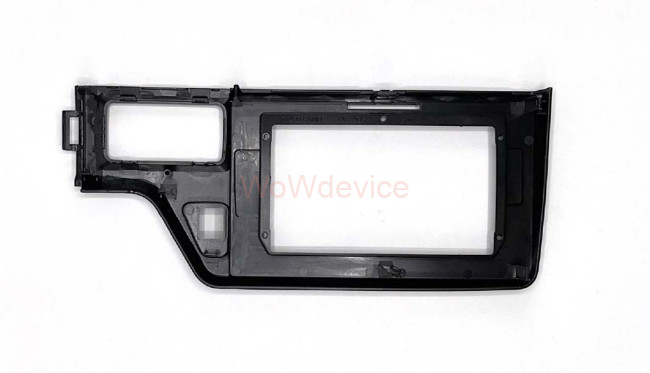 Рамка магнитолы 10.2" (цв.Глянцевый Черный) для HONDA Fit, Jazz 2013-2020 Правый руль / c SRS