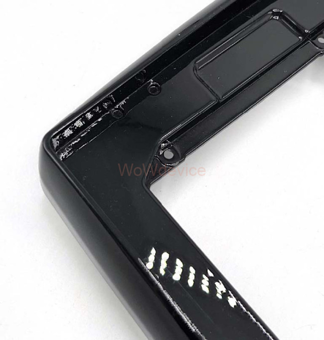 Рамка магнитолы 10.2" (цв.Глянцевый Черный) для HONDA Fit, Jazz 2013-2020 Правый руль / c SRS