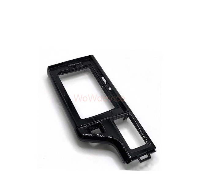 Рамка магнитолы 10.2" (цв.Глянцевый Черный) для HONDA Fit, Jazz 2013-2020 Правый руль / c SRS