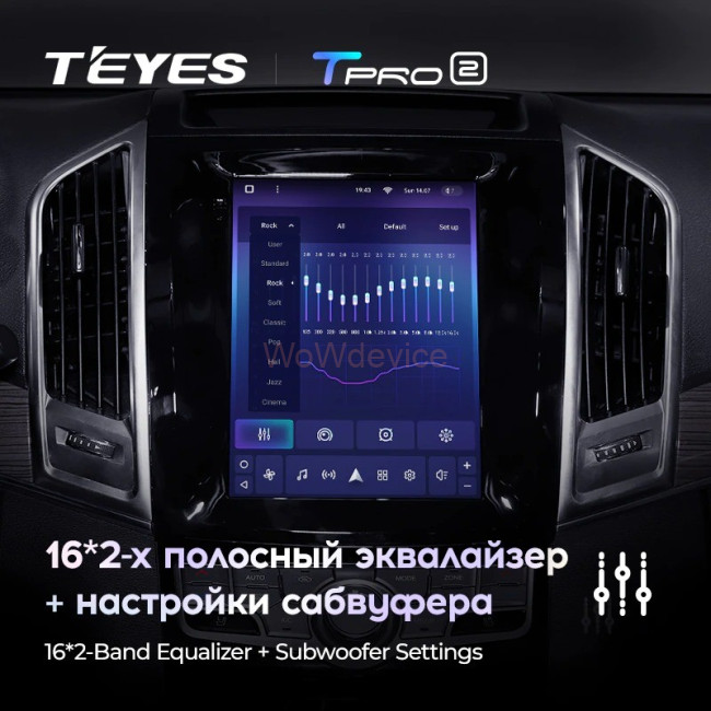 Штатная магнитола Tesla style Teyes TPRO 2 4/64 Haval H9 2015-2019