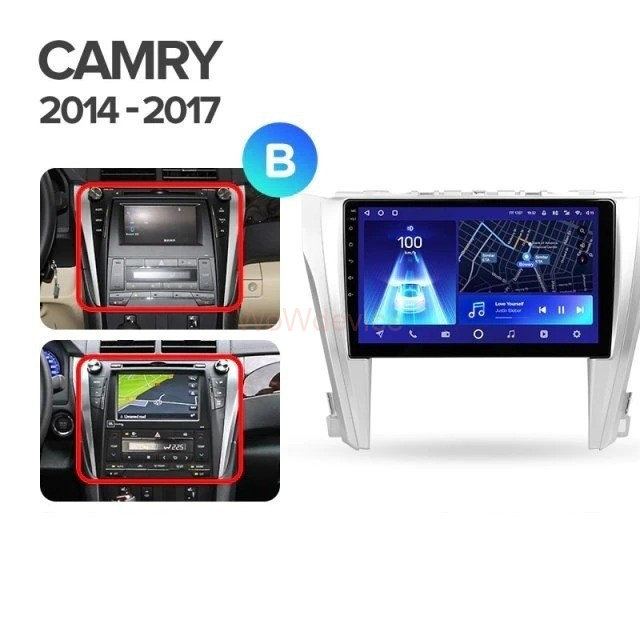 Штатная магнитола Teyes CC2 Plus 6/128 Toyota Camry 7 XV 50 55 (2014-2017) Тип-A