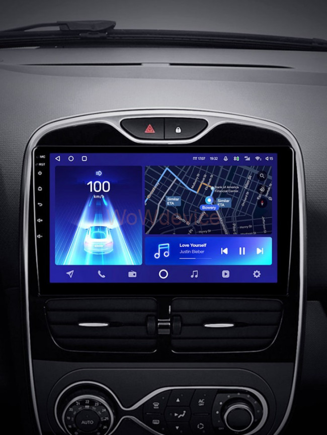 Штатная магнитола Teyes CC2L Plus 1/16 Renault Clio 4 BH98 KH98 (2012-2015)