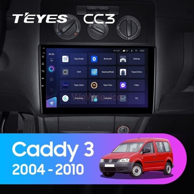 Штатная магнитола Teyes CC3L 4/32 Volkswagen Caddy 2K (2004-2010)