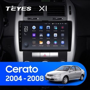Штатная магнитола Teyes X1 4G 2/32 Kia Cerato 1 LD (2004-2008) F1