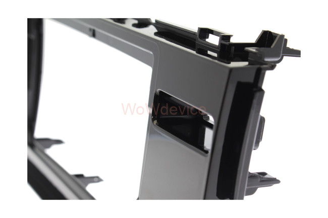 Рамка магнитолы 10.2" (цв.Глянцевый Черный) для HONDA Fit, Jazz 2013-2020 Правый руль / без SRS