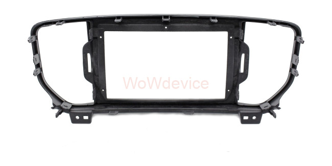 Рамка магнитолы 9.0" (цв.Серебро) для KIA Sportage (QL) 2015-2018; KX5 2016-2018