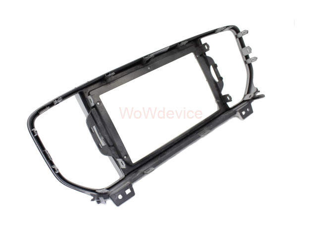 Рамка магнитолы 9.0" (цв.Серебро) для KIA Sportage (QL) 2015-2018; KX5 2016-2018