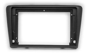 Рамка магнитолы 9.0" (цв.Черный) для SKODA Rapid 2013-2021 Spaceback