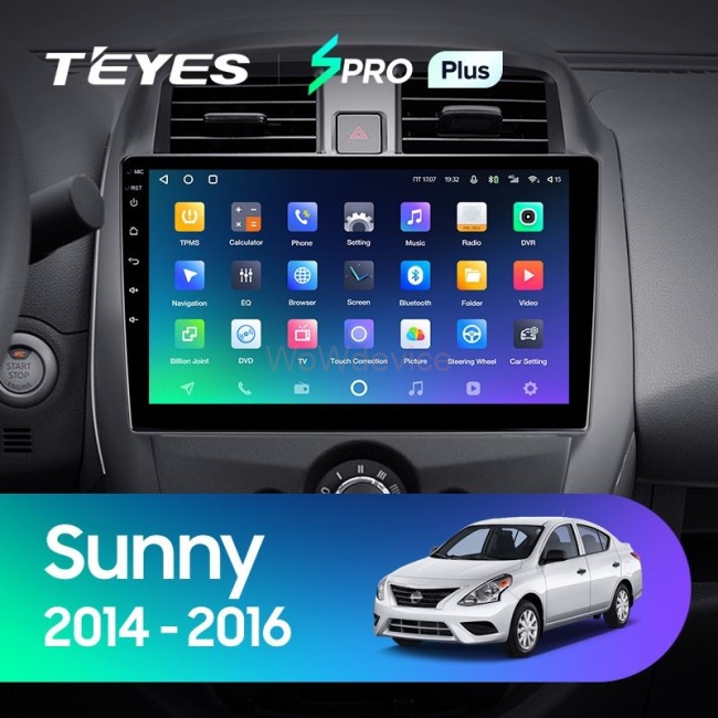 Штатная магнитола Teyes SPRO Plus 6/128 Nissan Sunny (2014-2016)