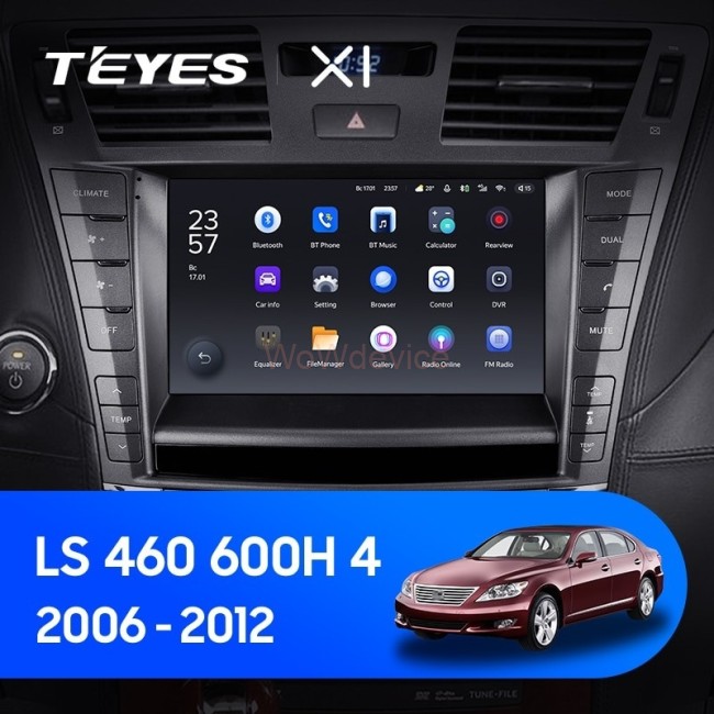 Штатная магнитола Teyes X1 4G 2/32 Lexus LS460 LS600H XF40 4 (2006-2012) (B)