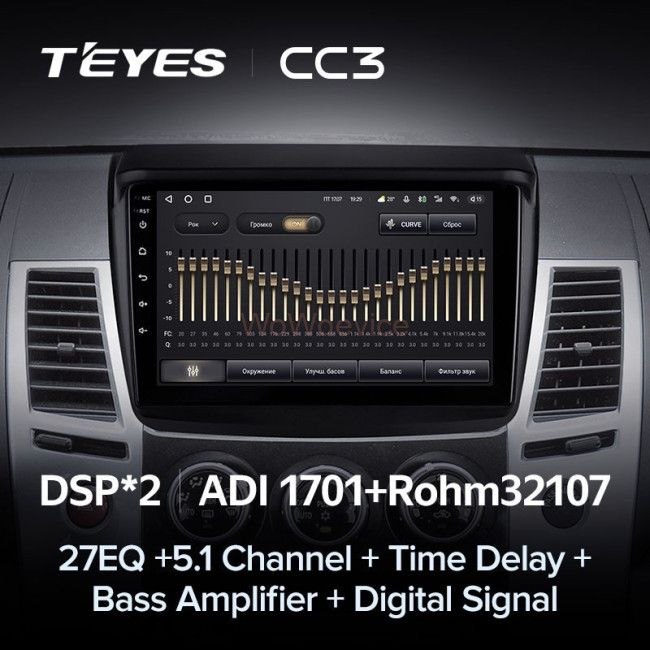 Штатная магнитола Teyes CC3 360 6/128 Mitsubishi L200 (2008-2016)