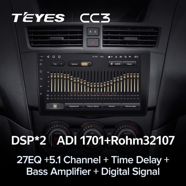 Штатная магнитола Teyes CC3 4/64 Mazda BT-50 (2011-2020)