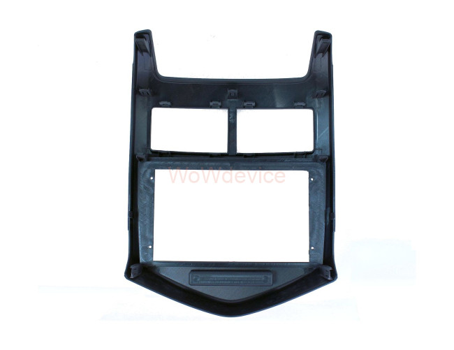 Рамка магнитолы 9.0" (цв.темно-серый) для CHEVROLET Aveo 2011-2019, Sonic 2011-2016 / HOLDEN Barina (TM) 2011-2016