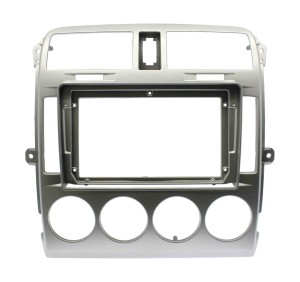 Рамка магнитолы 9.0" (цв.Серебро) для KIA Carnival 2002-2006