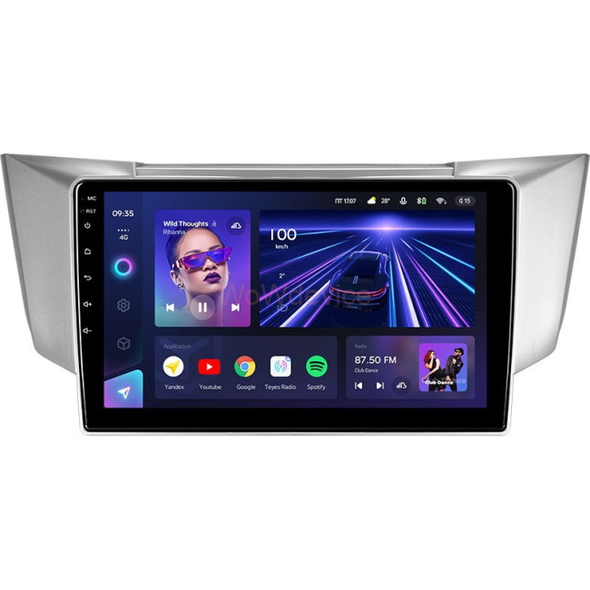 Штатная магнитола Teyes CC3 4/64 Lexus RX300 RX330 RX350 RX400H (2003-2009)