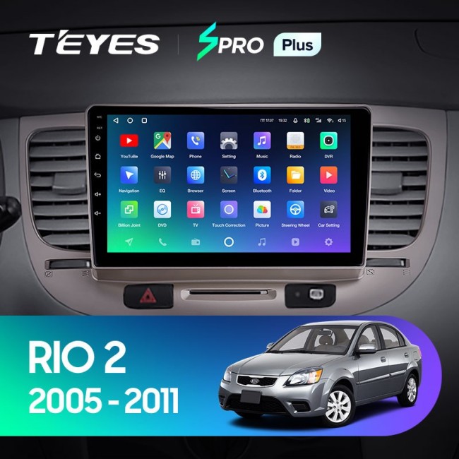 Штатная магнитола Teyes SPRO Plus 3/32 Kia Rio 2 (2005-2011)