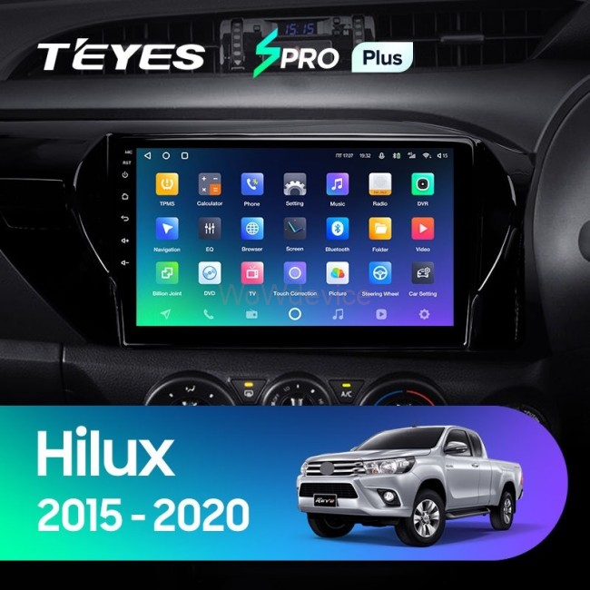 Штатная магнитола Teyes SPRO Plus 6/128 Toyota Hilux Pick Up AN120 (2015-2020) Правый руль
