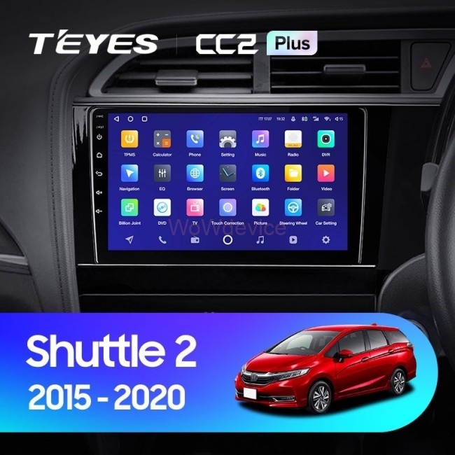 Штатная магнитола Teyes CC2 Plus 4/32 Honda Shuttle 2 (2015-2020) Правый руль