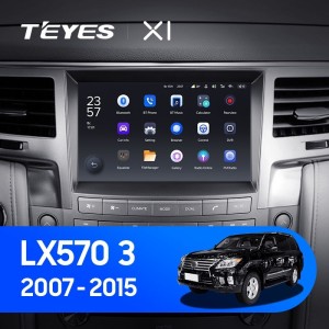Штатная магнитола Teyes X1 4G 2/32 Lexus LX570 J200 3 (2007-2015) Тип-C