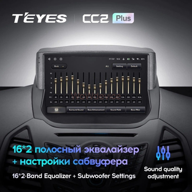 Штатная магнитола Teyes CC2 Plus 6/128 Ford EcoSport (2014-2018) Штатная магнитола Teyes CC2 Plus 6/128 Ford EcoSport (2014-2018)