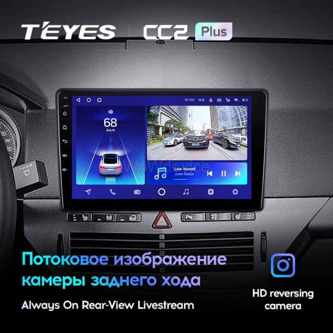 Штатная магнитола Teyes CC2L Plus 1/16 Opel Astra H (2006-2014) F1