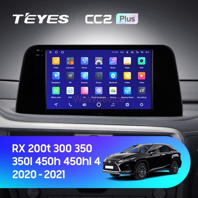 Штатная магнитола Teyes CC2 Plus 4/32 Lexus RX200t RX300 RX350 RX350l RX450h RX450hl AL20 IV (2015-2021)