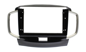 Рамка магнитолы 9.0" (цв.Глянцевый Черный) для SUZUKI Solio (MA15) 2011-2015 / MITSUBISHI Delica (MB15) 2011-2015