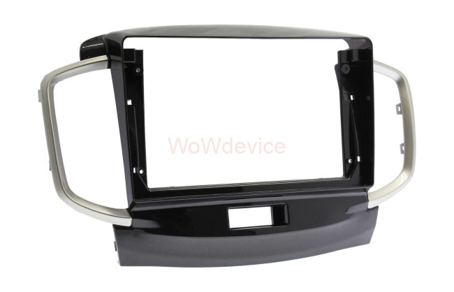 Рамка магнитолы 9.0" (цв.Глянцевый Черный) для SUZUKI Solio (MA15) 2011-2015 / MITSUBISHI Delica (MB15) 2011-2015