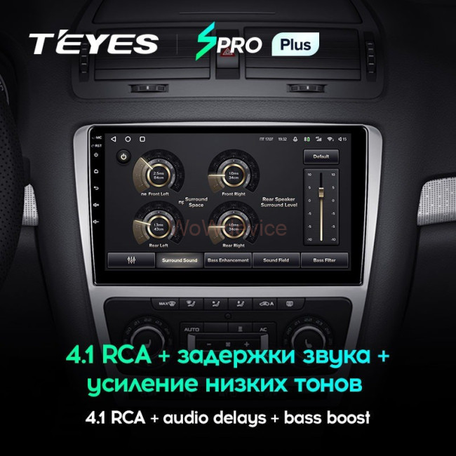 Штатная магнитола Teyes CC2 Plus 3/32 Skoda Octavia 2 A5 (2008-2013) Серая