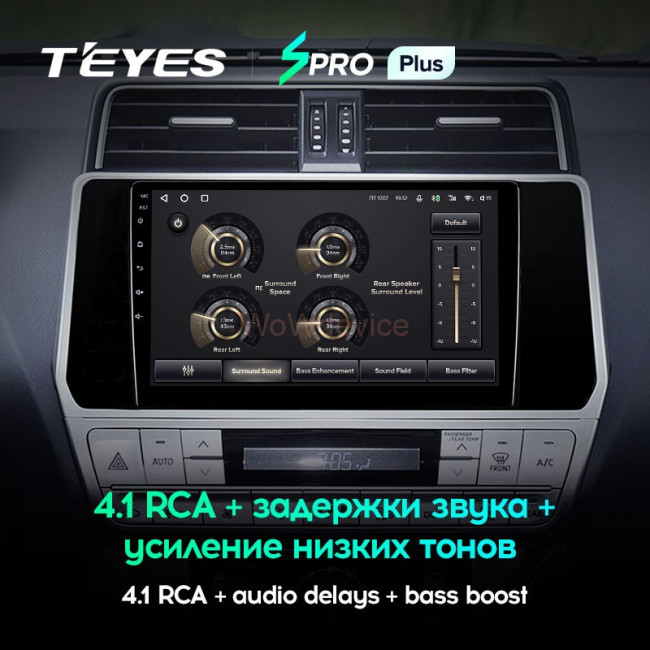 Штатная магнитола Teyes SPRO Plus 3/32 Toyota Land Cruiser Prado 150 (2017-2021)