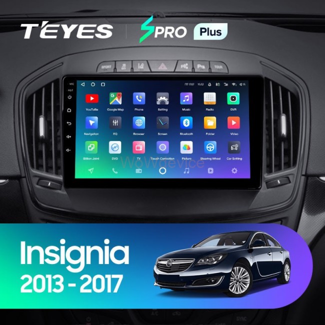 Штатная магнитола Teyes SPRO Plus 6/128 Opel Insignia (2013-2017) Тип-В