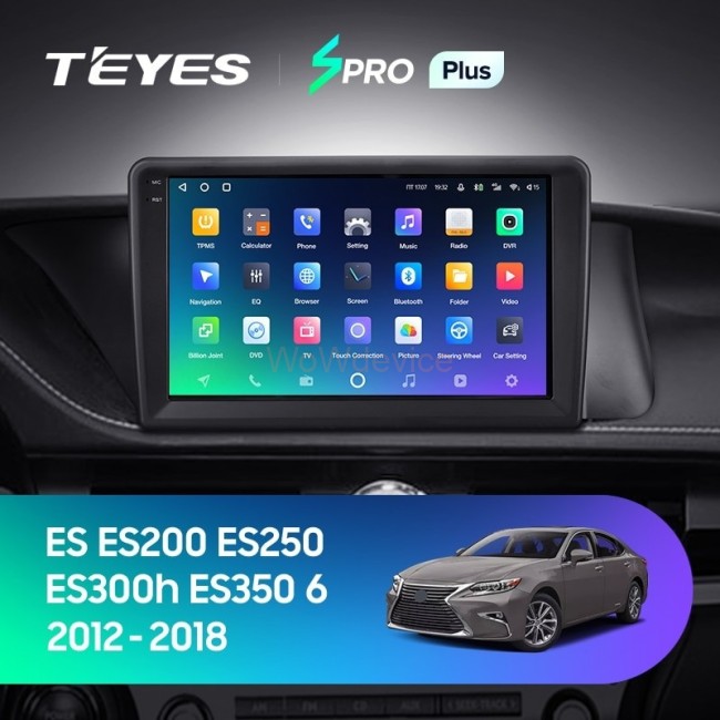 Штатная магнитола Teyes SPRO Plus 6/128 Lexus ES ES200 ES250 ES300h ES350 XV60 VI (2012-2018) Тип-С