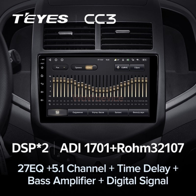 Штатная магнитола Teyes CC3 360 6/128 Chevrolet Aveo 2 (2011-2015)