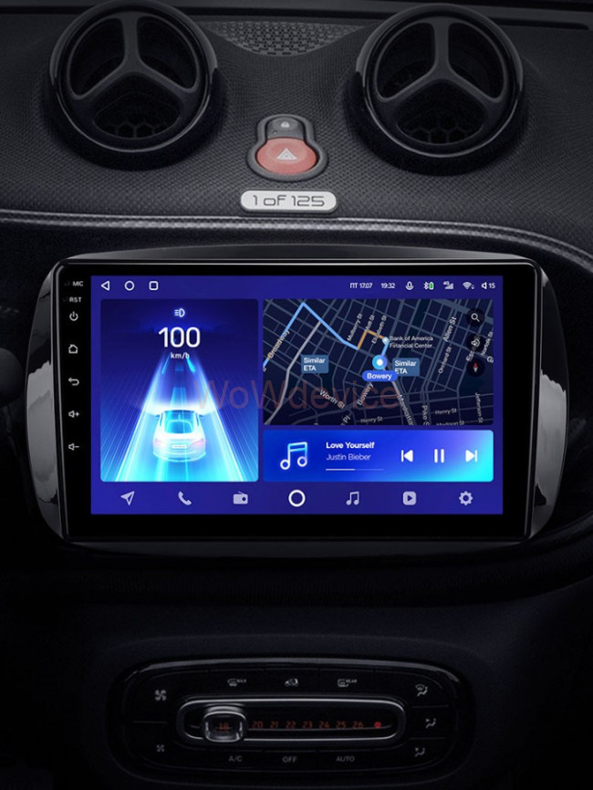 Штатная магнитола Teyes CC2 Plus 4/64 Mercedes Benz Smart Fortwo 3 C453 A453 W453 (2014-2020)