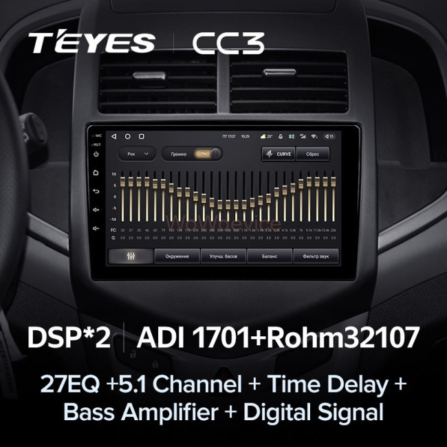 Штатная магнитола Teyes CC3 3/32 Chevrolet Aveo 2 (2011-2015)