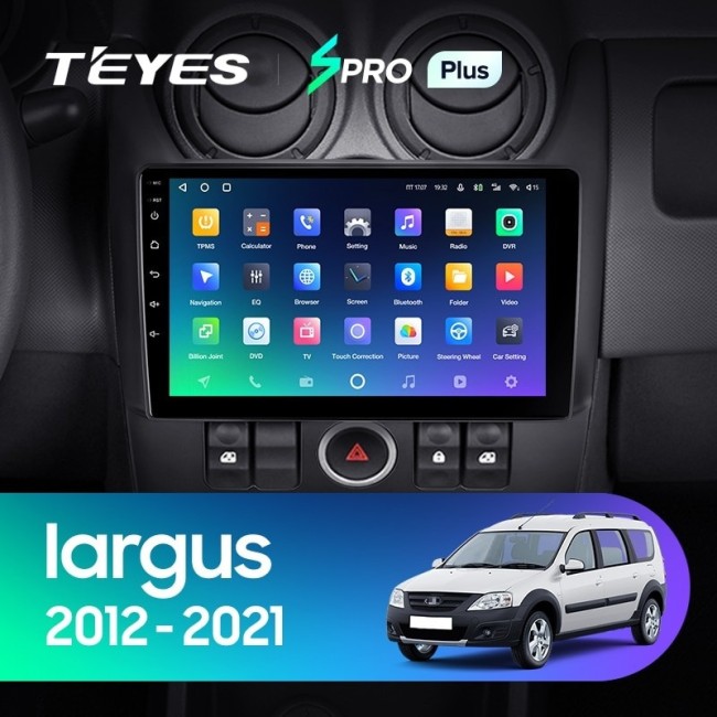 Штатная магнитола Teyes SPRO Plus 4/64 LADA largus (2012-2021)