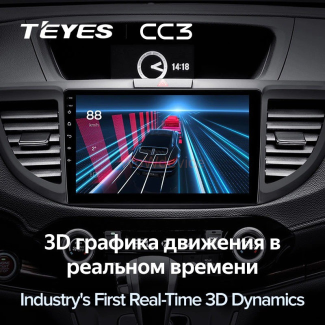 Штатная магнитола Teyes CC3 3/32 Honda CR-V 4 RM RE (2011-2018) 9 дюймов Тип-B